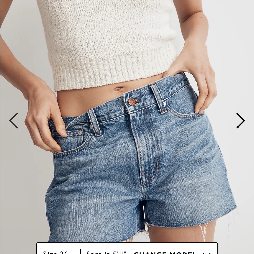 Madewell Curvy Relaxed Fit Shorts, gently worn